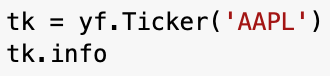 How to download fundamental data using Yahoo Finance
