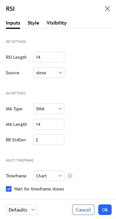 Best RSI settings in TradingView