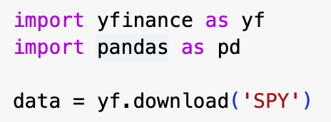Download historical data using Python