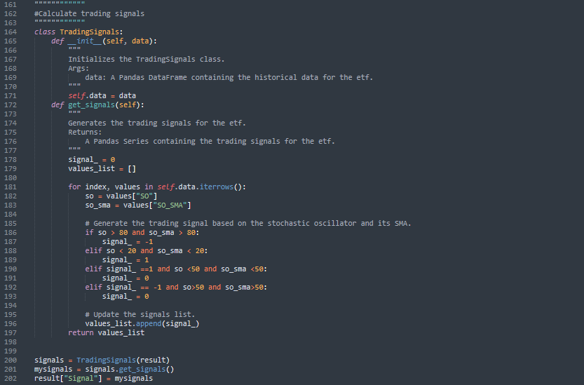 Stochastic Trading Strategy